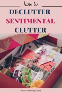 how to declutter sentimental clutter